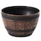 Gardenised Brown Outdoor Rustic Half Barrel Flower Garden Planter Bowl, Plastic, Small QI004113.S - alternate 6